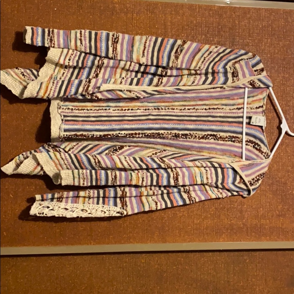 American rag hooded cardigan